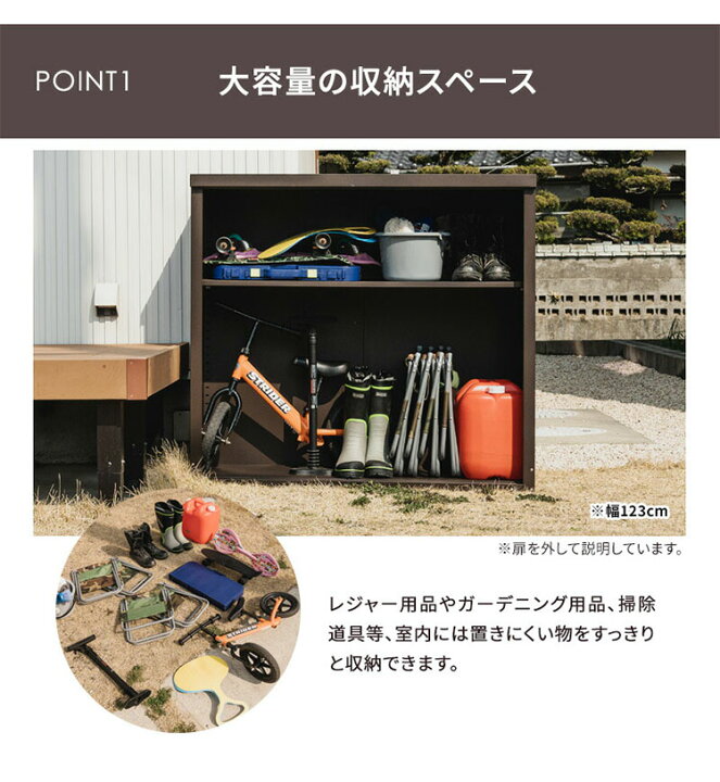 楽天市場】物置 幅90cm スチール 小型物置 大型 鍵付き ロック付き 