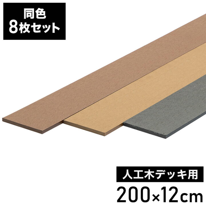 楽天市場】幕板 人工木デッキ用 [8枚] 200×12cm 側面板 ガーデニング 