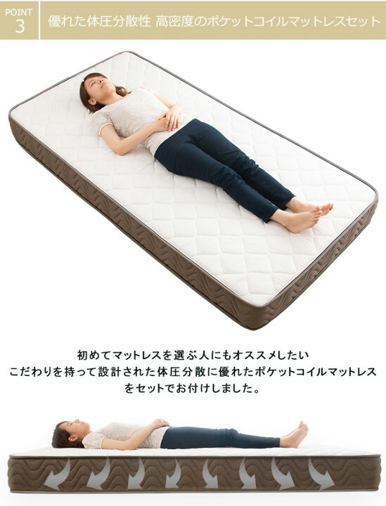 楽天市場】エレガンスアイアンベッド シングル チャーミー ポケット 
