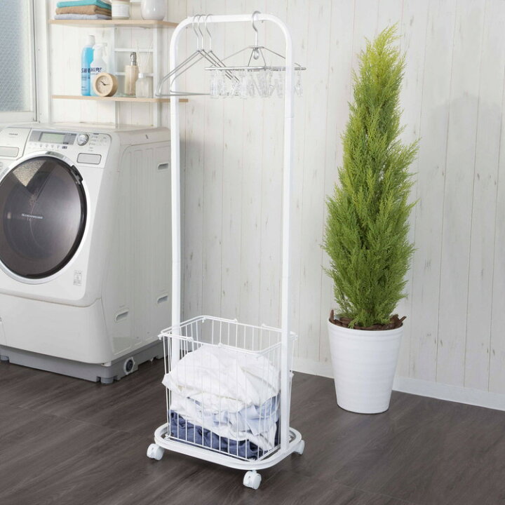 楽天市場】ランドリーハンガーラック チェスト ワードローブ 衣類 収納  