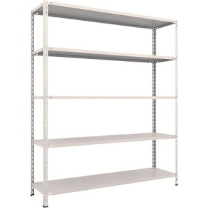 TRUSCO �g���X�R �y�ʒI ���I�{���g���X�^1800X450X2100 5�i �l�I�O���[ L76X15 �g���i �g���ݒu�s��(����s��)�y���������z