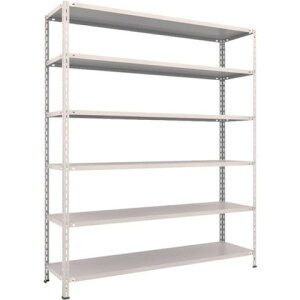 TRUSCO �g���X�R �y�ʒI ���I�{���g���X�^1800X450X2100 6�i �l�I�O���[ L76X16 �g���i �g���ݒu�s��(����s��)�y���������z