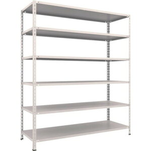 TRUSCO �g���X�R �y�ʒI ���I�{���g���X�^1800X600X2100 6�i �l�I�O���[ L76W16 �g���i �g���ݒu�s��(����s��)�y���������z