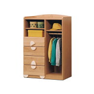 キッズマルチ 幅80cm 子供 【国産 大川家具 完成品】 家具 木目 木製 子供部屋 チェスト 棚 収納(代引不…