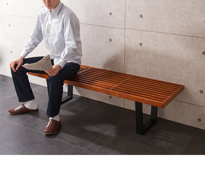 楽天市場】ネルソンベンチ 152cm ベンチ 木製 テーブル ローテーブル 