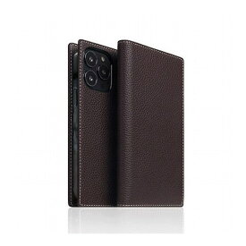 SLG Design Full Grain Leather Case for iPhone 14 Pro ブラウンクリーム 手帳型 SD24328i14PBC(代引不可)【送料無料】