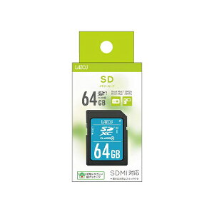 y20Zbgz Lazos SDXC[J[h 64GB UHS-I CLASS10 pbP[W L-B64SDHX10-U3X20(s)yz