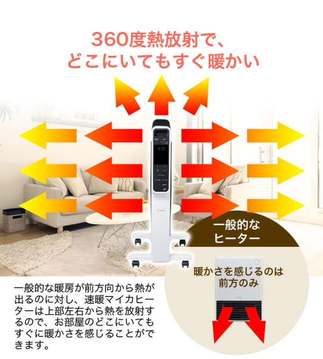 楽天市場】siroca シロカ 速暖マイカヒーター タオルハンガー シューズ 