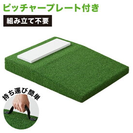 野球 練習 ポータブルマウンド 人工芝 ピッチャープレート付き 持ち運び可能 投球練習用 投球マウンド ブルペン ピッチプレート ピッチャー用 持ち運び トレーニング 簡単 自宅 練習用マウンド 部活【送料無料】