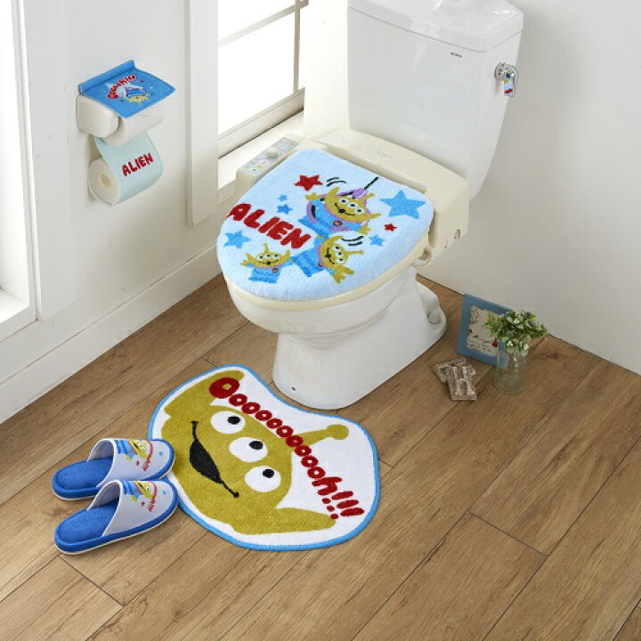 楽天市場 Disney ディズニー エイリアン トイレタリー 4点セット トイレフタカバー マット スリッパ トイレカバー キャラクター 代引不可 送料無料 リコメン堂インテリア館
