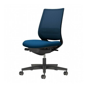 【メーカー直送】 コクヨ オフィスチェア 椅子 イス チェア ミトラ2 肘無 ランバー付 ブラック プルシアンブルー C04-B102MU-BKT6T62 (代引不可)【送料無料】