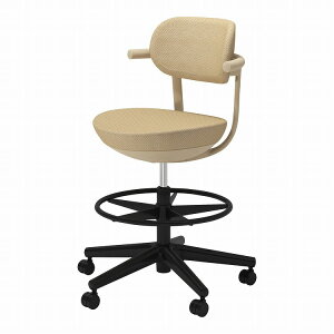 コクヨ 【メーカー直送】カジュアルチェア パロ ハイタイプ 背クッションタイプ ハイタイプ 本体ソフトベージュ ブラック脚 背座同色 C07-B21CU-1K1K1K1 フローリング用 ソフトベージュ・ソフト