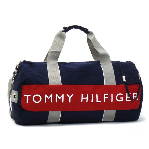 トミーヒルフィガー TOMMY HILFIGER ボストンバッグ LOGO CLASSICS 6912661(L500080) DUFFLE  NAVY/RED NV | リコメン堂インテリア館