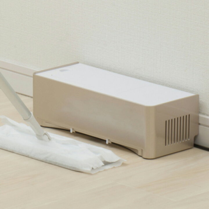 楽天市場】電気ちりとり ZN-DP24-WH 電動ちり取り フロアワイパー用 