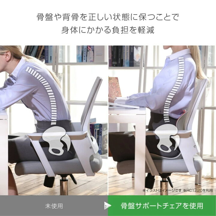 楽天市場】骨盤サポートチェア My Comfy Lサイズ 姿勢サポートチェア  