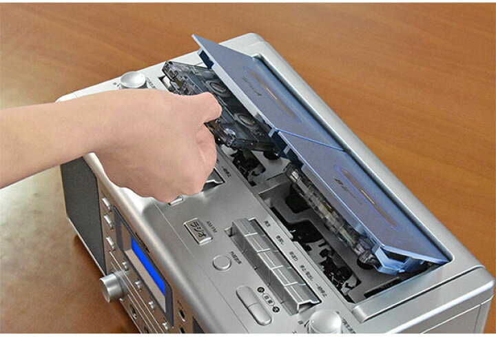 楽天市場】カラオケ CD ダブルカセット KCR-207S ラジカセ CDラジカセ 