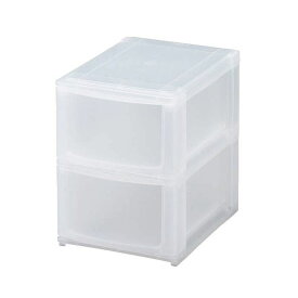 ナチュラ ポスデコA5深2段 半透明 ボックス クリアボックス 箱 収納ケース【送料無料】