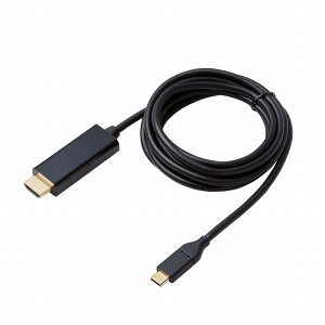 GR ϊP[u Type-C-HDMI 2.0m ubN CAC-CHDMI20BK(s)yz
