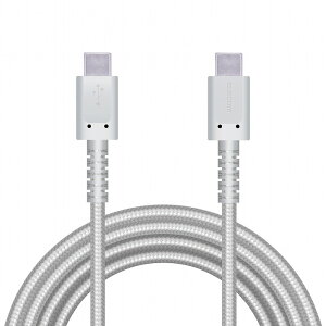 �G���R�� USB�P�[�u�� 2m Type-C�I�X - �I�X �f���j���C���ϋv PD�Ή� �z���C�g MPA-CCS20PNWH(����s��)�y���������z