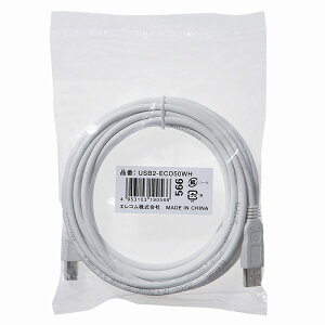 �G���R�� RoHS�Ή�USB�P�[�u��/5.0m/�z���C�g USB2-ECO50WH(����s��)�y���[���ցi�l�R�|�X�j�z�y���������z