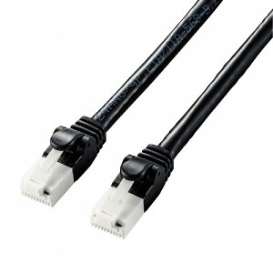 �G���R�� LAN�P�[�u�� Cat6A �c�����܂�Ȃ� 1m �u���b�N RJ45�R�l�N�^ 10Gbps RoHS�w�ߏ���(10����) LD-GPAT/BK10(����s��)�y���[���ցi�l�R�|�X�j�z�y���������z