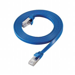 �G���R�� LAN�P�[�u�� Cat7 ���� �t���b�g 2m 10�M�K�r�b�g RoHS�w�ߏ��� �u���[(����s��)�y���[���ցi�l�R�|�X�j�z�y���������z