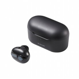 エレコム Bluetoothヘッドセット 片耳(左右対応) 小型 充電ケース付き MEMSマイク 通話可能 音量ボタン付き web会議 ブラック(代引不可)【送料無料】