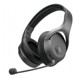 �G���R�� �w�b�h�z�� �w�b�h�Z�b�g ���C�����X ����2.4GHz �L�� 3.5mm �ڑ��\ ���w���� �}�C�N�t�� �X�e���I ���� �I�[�o�[�w�b�h�^�C�v 16���ԘA���g�p �u���b�N HS-HPW01BK(����s��)�y��������