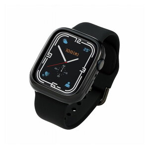 ELECOM �A�b�v���E�H�b�` �ی�P�[�X �o���p�[ Series 7 45mm ���ʕی� �\�t�g TPU �ϏՌ� ���h�~ Apple Watch ���f���ԍ� A2474 �� �u���b�N �G���R�� AW-21ABPUBK(����s��)�y���[���֔z���z�y���������z