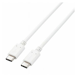ELECOM Type-CP[u USB-C  USB-C [d f[^]p PDΉ ő100W 5A USB2.0 RpNgRlN^ 2m zCg GR U2C-CC5PC20NWH(s)y[֔zzyz