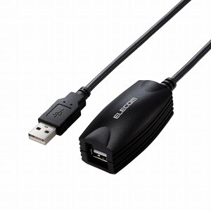 GR ELECOM USBP[u R[h 5m USB 2.0 ( USB-A IX - USB-A X ) ő20m܂Őڑ ubN(s)y[֔zzyz