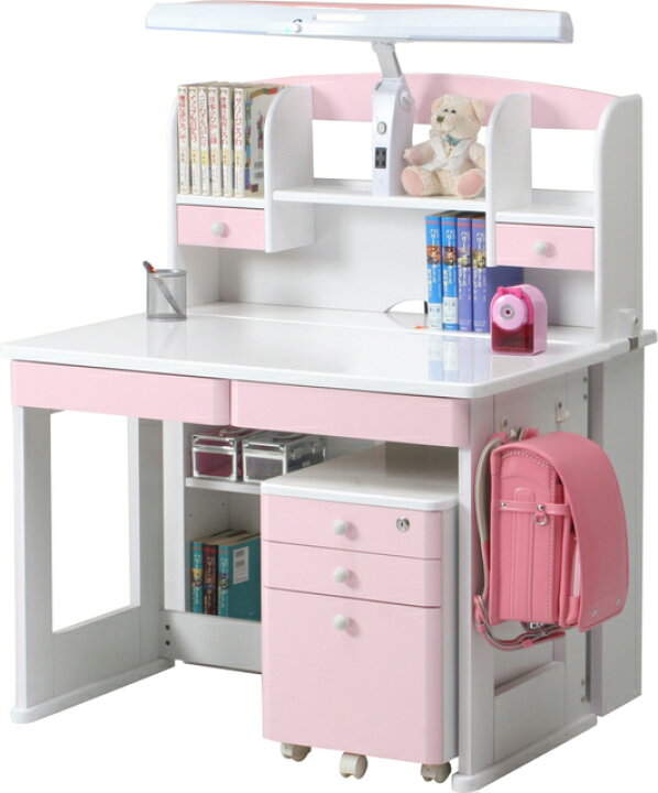 楽天市場】システム ニューポルテ ピンク 学習机 デスク 学習デスク  