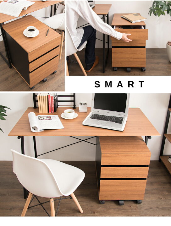 楽天市場】インキャビネット SMART デスクワゴン キャビネット デスク 
