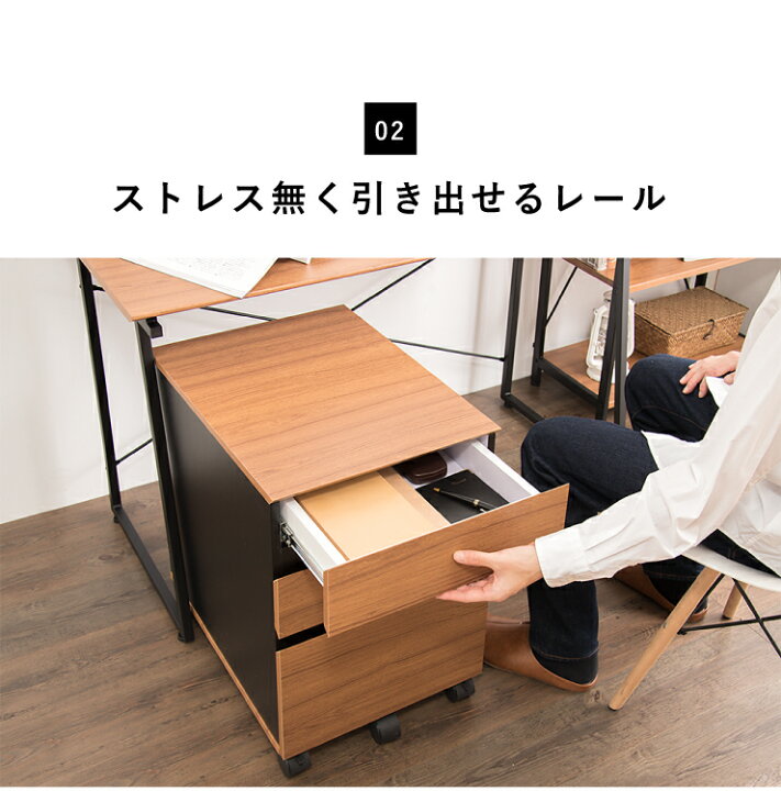 楽天市場】インキャビネット SMART デスクワゴン キャビネット デスク 