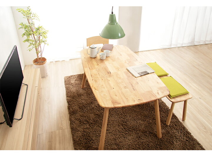楽天市場】Natural Signature ダイニングテーブル ティムバ 135×80cm 