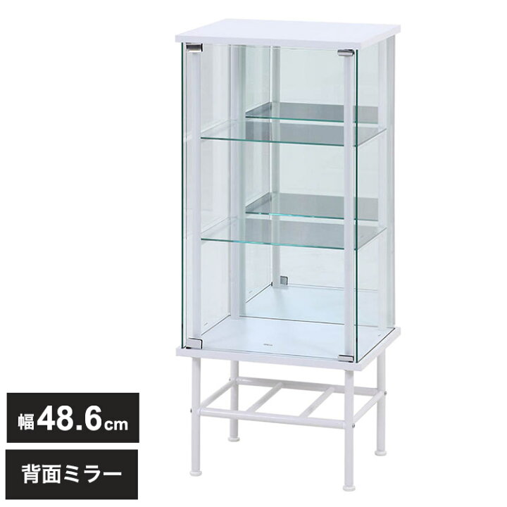 楽天市場】コレクションケース スタンドタイプ 3段 背面ミラー 
