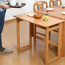 折りたたみテーブル 木製 高さ69cm 木製折りたたみテーブル 収納可能 組み立て不要 完成品(代引不可)【送料無料】