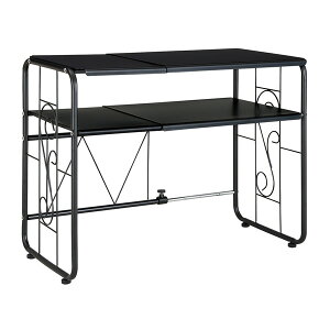 ラック レンジラック 伸縮式 2段 レンジラック キッチンラック ラック キッチン収納 収納棚(代引不可)【送料無料】【smtb-f】