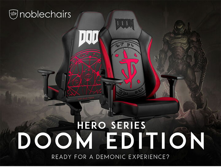 楽天市場】ゲーミングチェア noblechairs HERO HERO DOOM Edition 