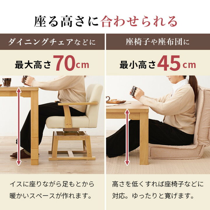 楽天市場】【開梱設置付き】ダイニングこたつ6点セット テーブル+布団+ 