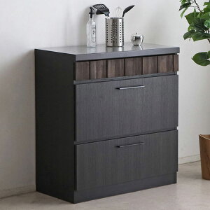 日本製 キッチンカウンター 幅80 ステンレス天板 アカシア無垢材 レセ RESE 引き出し フルスライドレール 食器棚 おしゃれ(代引不可)【送料無料】