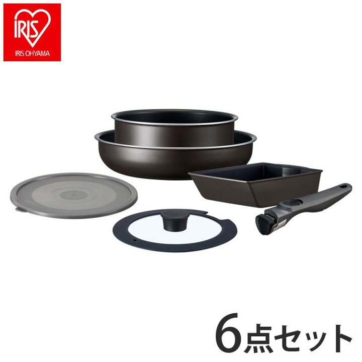 楽天市場】アイリスオーヤマ TERACOAT テラコート フライパンセット 6 