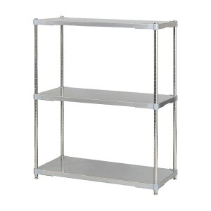 【燕三条製】 PROFACE SUS304ステンレスソリッドシェルフ3段 460×900×1200 SUS304ステンレスポール スチールラック スチールシェルフ ラック キッチンラック レンジラック 業務用 業務用ラック(代引