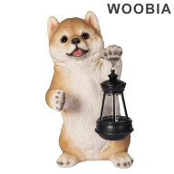 WOOBIA ランプを持つイヌ 動物 アニマル 置き物 ガーデン オーニング 猫 可愛い 庭 イギリス 優雅 クラフ…