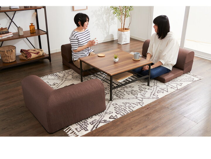 楽天市場 センターテーブル 正方形 おしゃれ 棚付き 収納 木目 スチール ブラウン リビング テレワーク 在宅勤務 一人暮らし 新生活 テーブル ローテーブル リビングテーブル 座卓 棚付 モダン レトロ 北欧 ヴィンテージ 送料無料 リコメン堂インテリア館