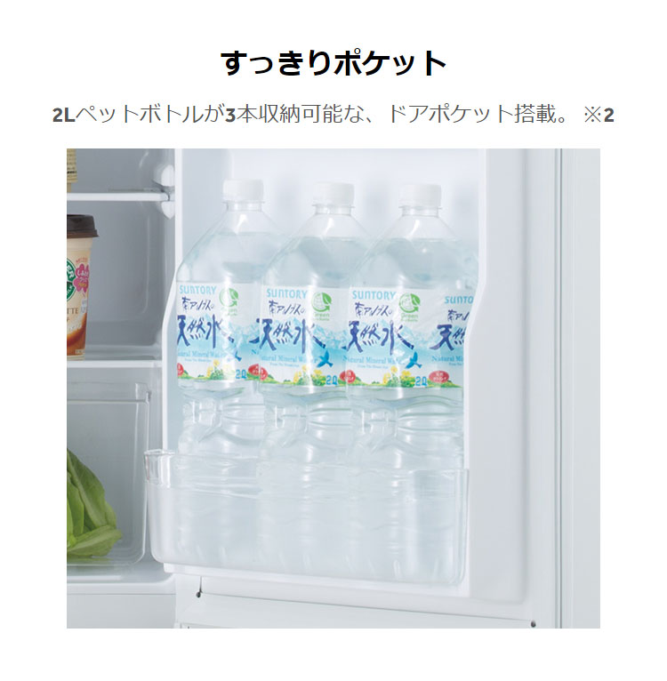 楽天市場】ハイアール 85L 冷凍冷蔵庫 JR-N85D-W 設置工事不可 冷蔵庫