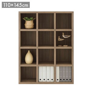フナモコ ラチス ミドル シェルフ FFG-110M ギャンビットウォール グレージュ ブラウン 木目 シェルフ 棚 収納 家具 本棚 書棚 木目 ラック 完成品 国産 日本製 幅110 高さ145cm(代引不可)【送料無