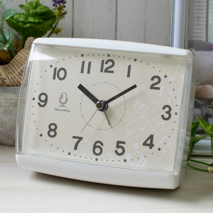 楽天市場 Mag録音機能付 目覚まし時計 T 756 Wh Z シンプル ナチュラル おしゃれ インテリア雑貨 インテリア 雑貨 時計 送料無料 リコメン堂インテリア館