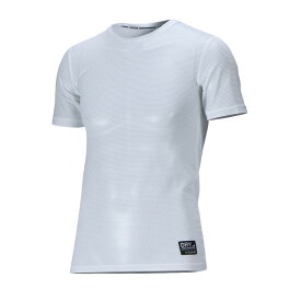 カジメイク ATION エイション クレーターメッシュ 半袖シャツ メンズ ホワイト 作業着 インナー 作業服 スポーツ アンダーシャツ(代引不可)【送料無料】