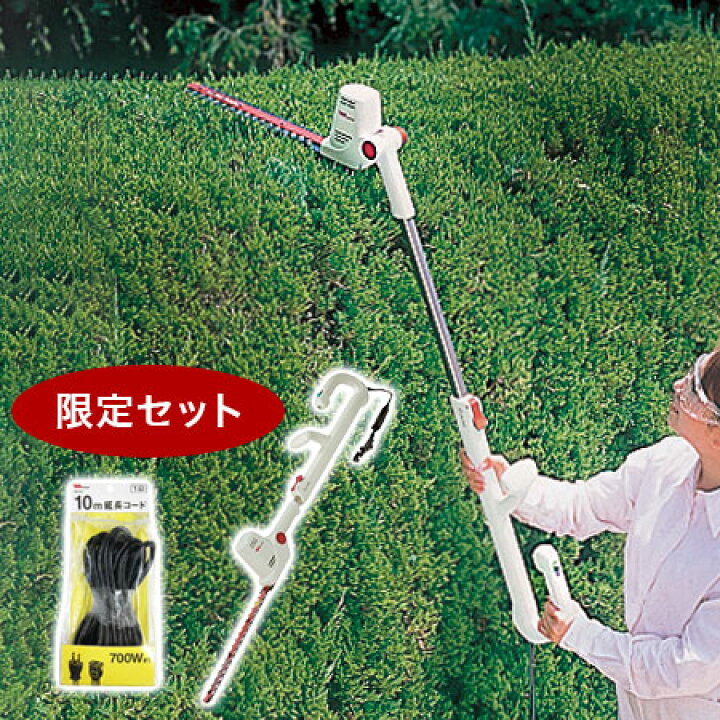 楽天市場】ムサシ Mr.ポールバリカンJr 10m延長 コード付 P-2003E 伸縮 